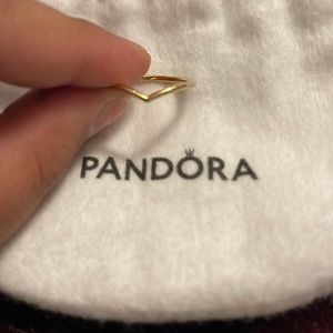 Pandora wishbone ring
